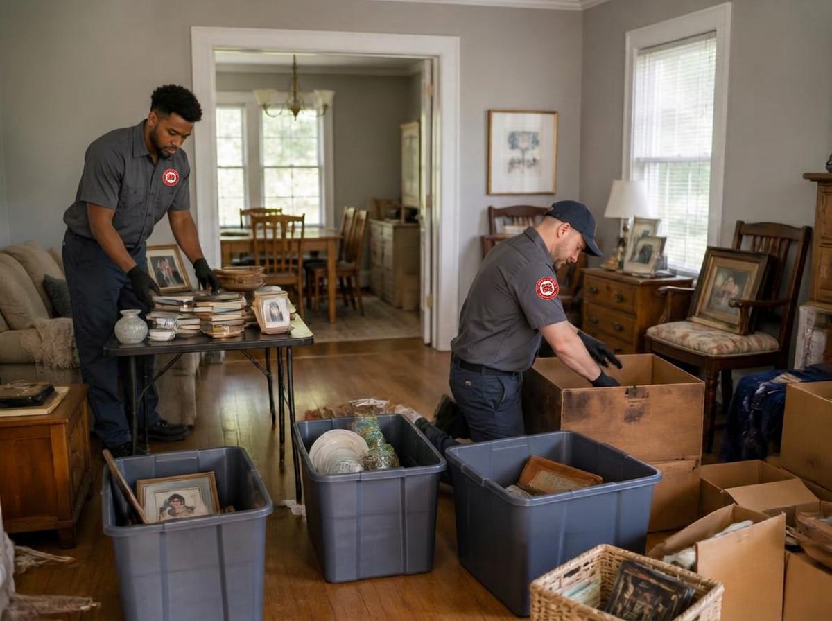 Estate Cleanouts job handled safely by the junk removal crew