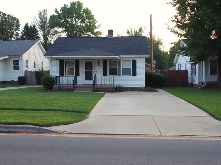 Clean curb and tidy lawn after rental turnover junk removal in Forest City, NC