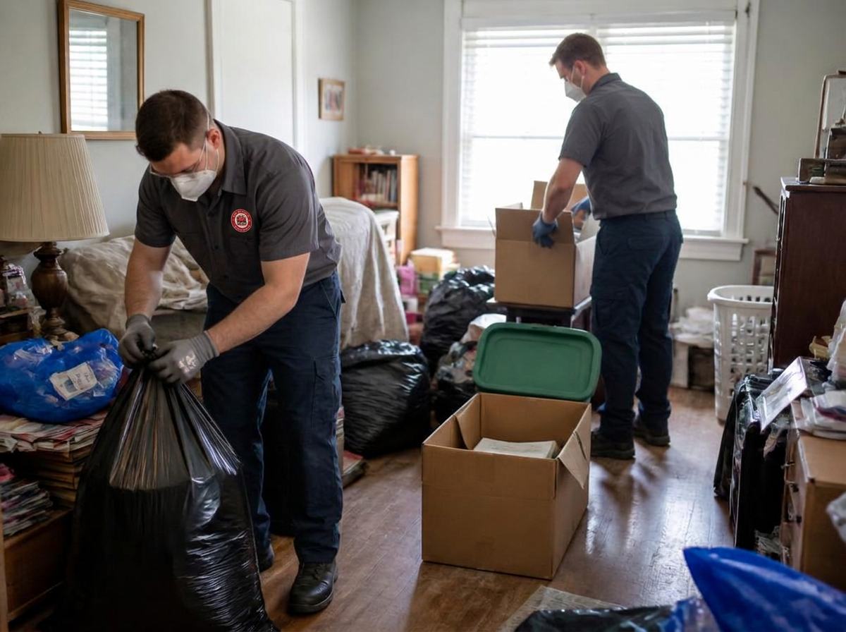 Hoarder Cleanouts job handled safely by the junk removal crew